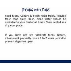 Vitakraft Menu Premium Vitamin-Fortified Canary & Finch Food, 2.5-lb Bag -Sunny Decor Shop 253546 PT5. AC SS1800 V1602503763