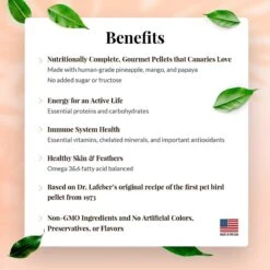 Lafeber Tropical Fruit Gourmet Pellets Canary Bird Food -Sunny Decor Shop 254447 PT3. AC SS1800 V1602336666