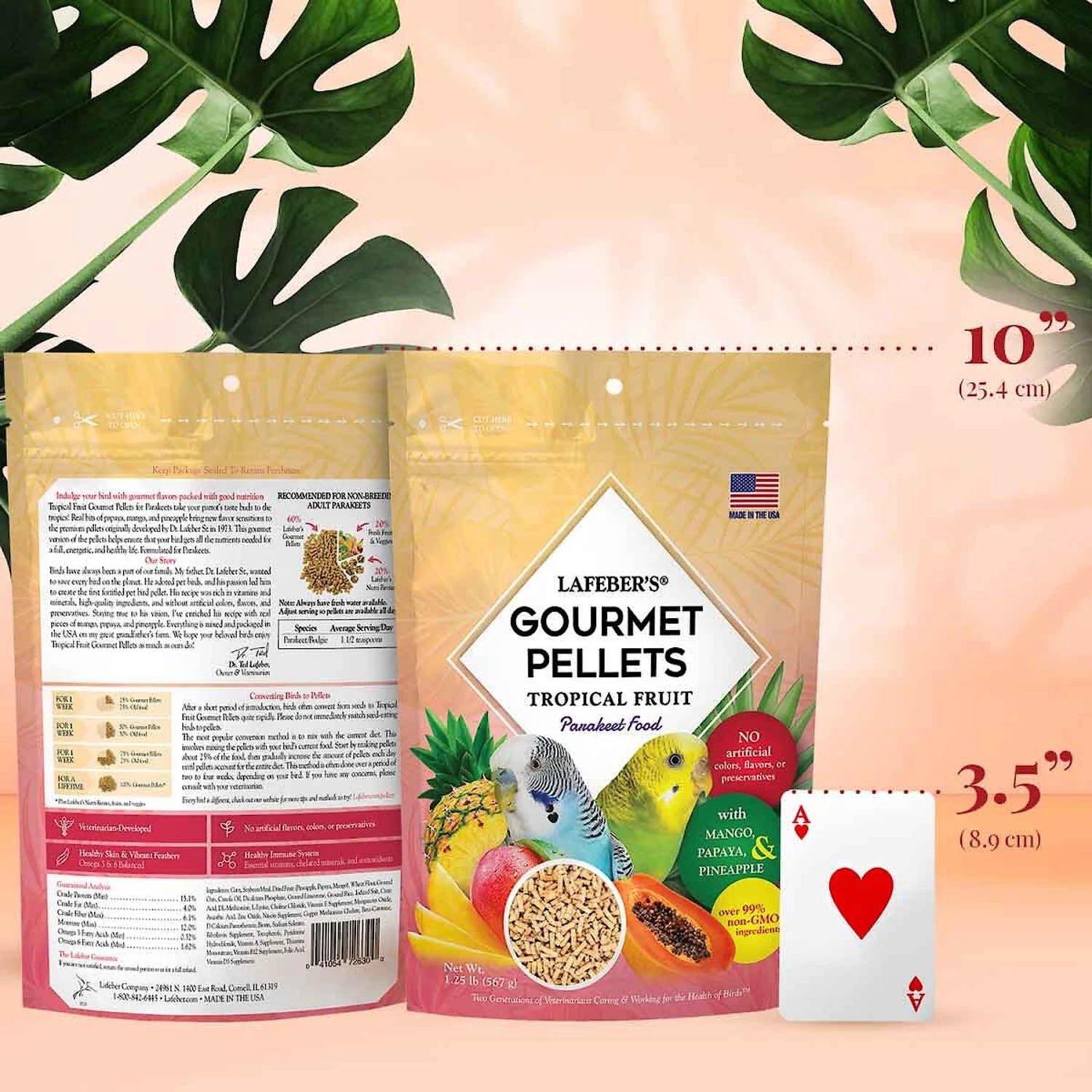 Lafeber Tropical Fruit Gourmet Pellets Parakeet Bird Food 5 Lafeber Tropical Fruit Gourmet Pellets Parakeet Bird Food - Image 3