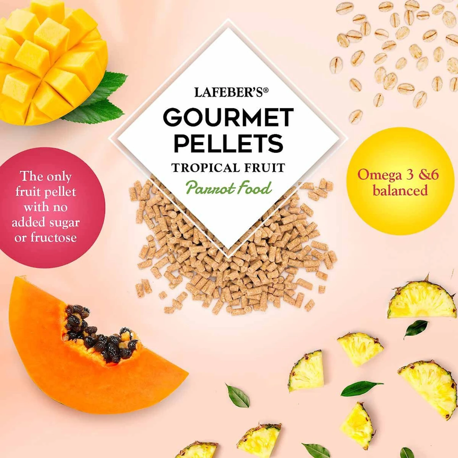 Lafeber Tropical Fruit Gourmet Pellets Parrot Bird Food 8 Lafeber Tropical Fruit Gourmet Pellets Parrot Bird Food - Image 6