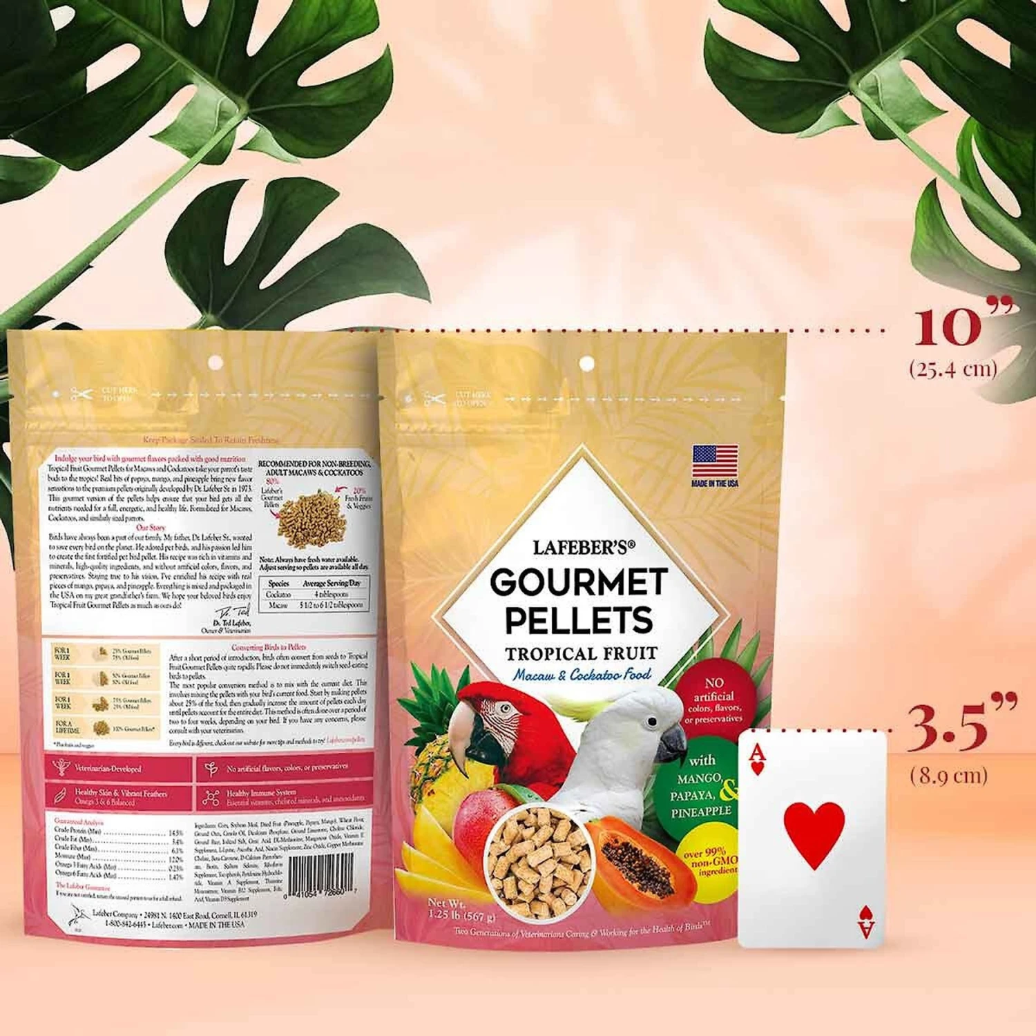 Lafeber Tropical Fruit Gourmet Pellets Macaw Bird Food 5 Lafeber Tropical Fruit Gourmet Pellets Macaw Bird Food - Image 3
