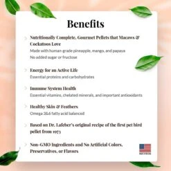 Lafeber Tropical Fruit Gourmet Pellets Macaw Bird Food 13 Lafeber Tropical Fruit Gourmet Pellets Macaw Bird Food -Sunny Decor Shop 254467 PT3. AC SS1800 V1602307263