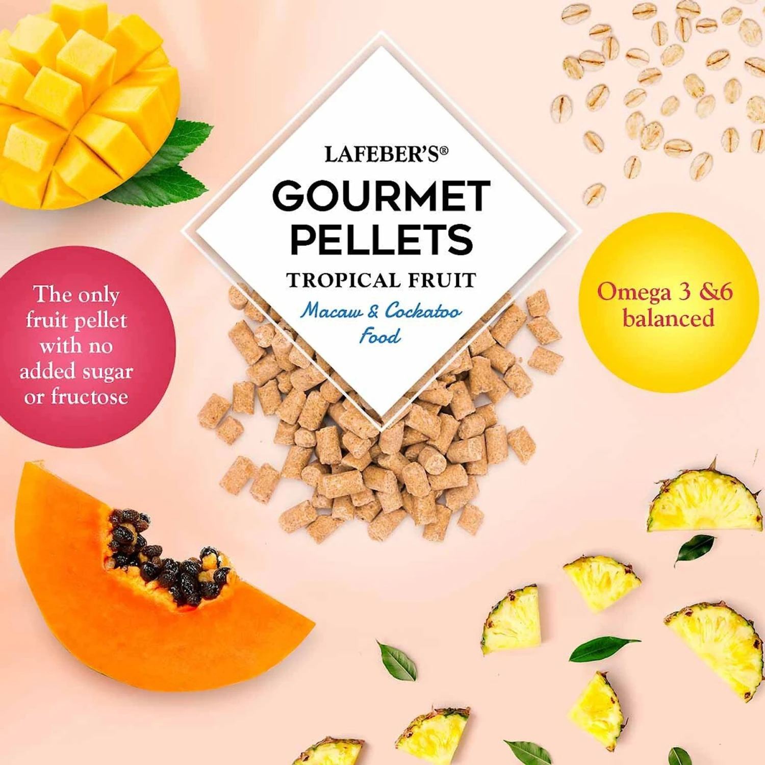 Lafeber Tropical Fruit Gourmet Pellets Macaw Bird Food 8 Lafeber Tropical Fruit Gourmet Pellets Macaw Bird Food - Image 6