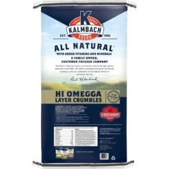 Kalmbach Feeds All Natural 17% Protein Hi Omegga Layer Crumbles Chicken Feed, 50-lb Bag & Brown's Garden Chic! Dried Mealworms For Wild Birds -Sunny Decor Shop 255653 PT2. AC SS1800 V1675277402