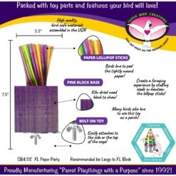 Super Bird Creations Paper Party Bird Toys, X-Large, 1 Count -Sunny Decor Shop 256278 PT2. AC SS1800 V1662671534