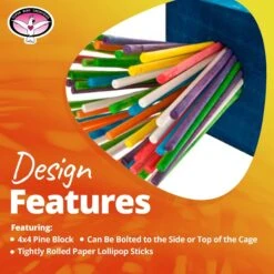 Super Bird Creations Paper Party Bird Toys, X-Large, 1 Count -Sunny Decor Shop 256278 PT8. AC SS1800 V1662671780