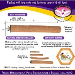 Super Bird Creations Sure-Grip Grooming Perch, Medium 9 Super Bird Creations Sure-Grip Grooming Perch, Medium -Sunny Decor Shop 256287 PT4. AC SS1800 V1662689546