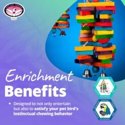 Super Bird Creations Woodpile Bird Toys, Large/X-Large 13 Super Bird Creations Woodpile Bird Toys, Large/X-Large -Sunny Decor Shop 256291 PT4. AC SS1800 V1662689309