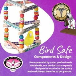 Super Bird Creations Finger Trap Pagoda Bird Toy, Small/Medium -Sunny Decor Shop 256307 PT7. AC SS1800 V1685653663