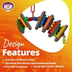 Super Bird Creations Snack Attack Bird Toy, Medium -Sunny Decor Shop 256313 PT8. AC SS1800 V1684341958