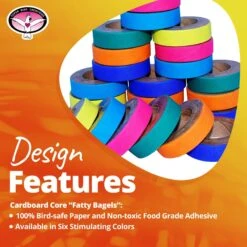 Super Bird Creations Fatty Bagels, Medium/Large, 24 Count 15 Super Bird Creations Fatty Bagels, Medium/Large, 24 Count -Sunny Decor Shop 256321 PT8. AC SS1800 V1665670097