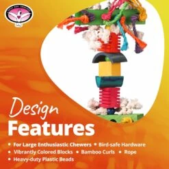Super Bird Creations In The Groove Bird Toy, X-Large -Sunny Decor Shop 256326 PT8. AC SS1800 V1662671462