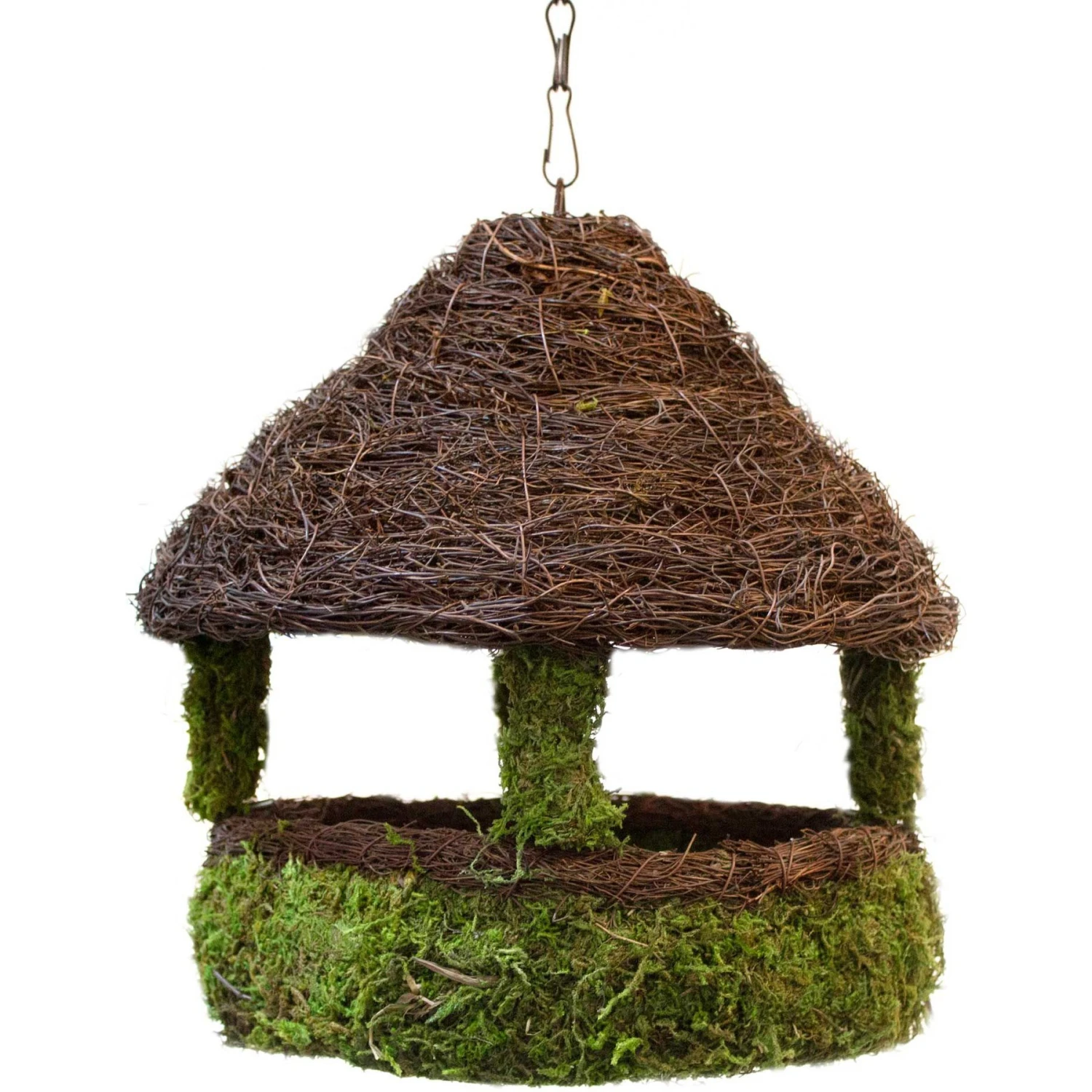 Galapagos Gazebo Woven Birdhouse, Fresh Green 3 Galapagos Gazebo Woven Birdhouse, Fresh Green