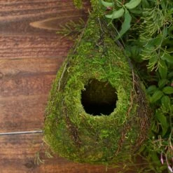 Galapagos Raindrop Woven Birdhouse, Fresh Green -Sunny Decor Shop 257676 PT4. AC SS1800 V1671808954