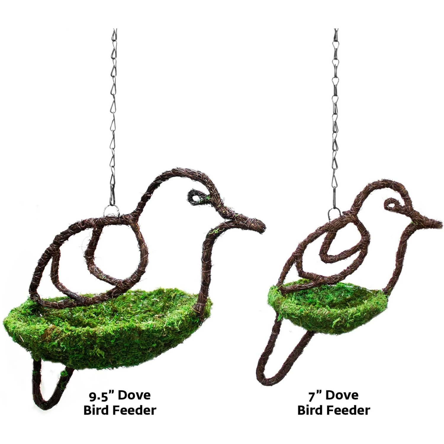 Galapagos Woven Bird Feeder, Dove, Fresh Green 6 Galapagos Woven Bird Feeder, Dove, Fresh Green - Image 4