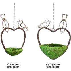 Galapagos Woven Bird Feeder, Sparrow, Fresh Green -Sunny Decor Shop 257699 PT3. AC SS1800 V1684411833