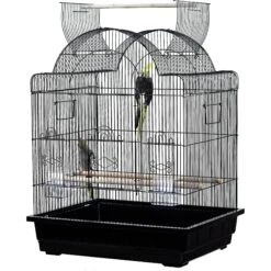 A&E Cage Company 32-in Victorian Open Top Bird Cage, Black, Medium -Sunny Decor Shop 258712 PT2. AC SS1800 V1605110596