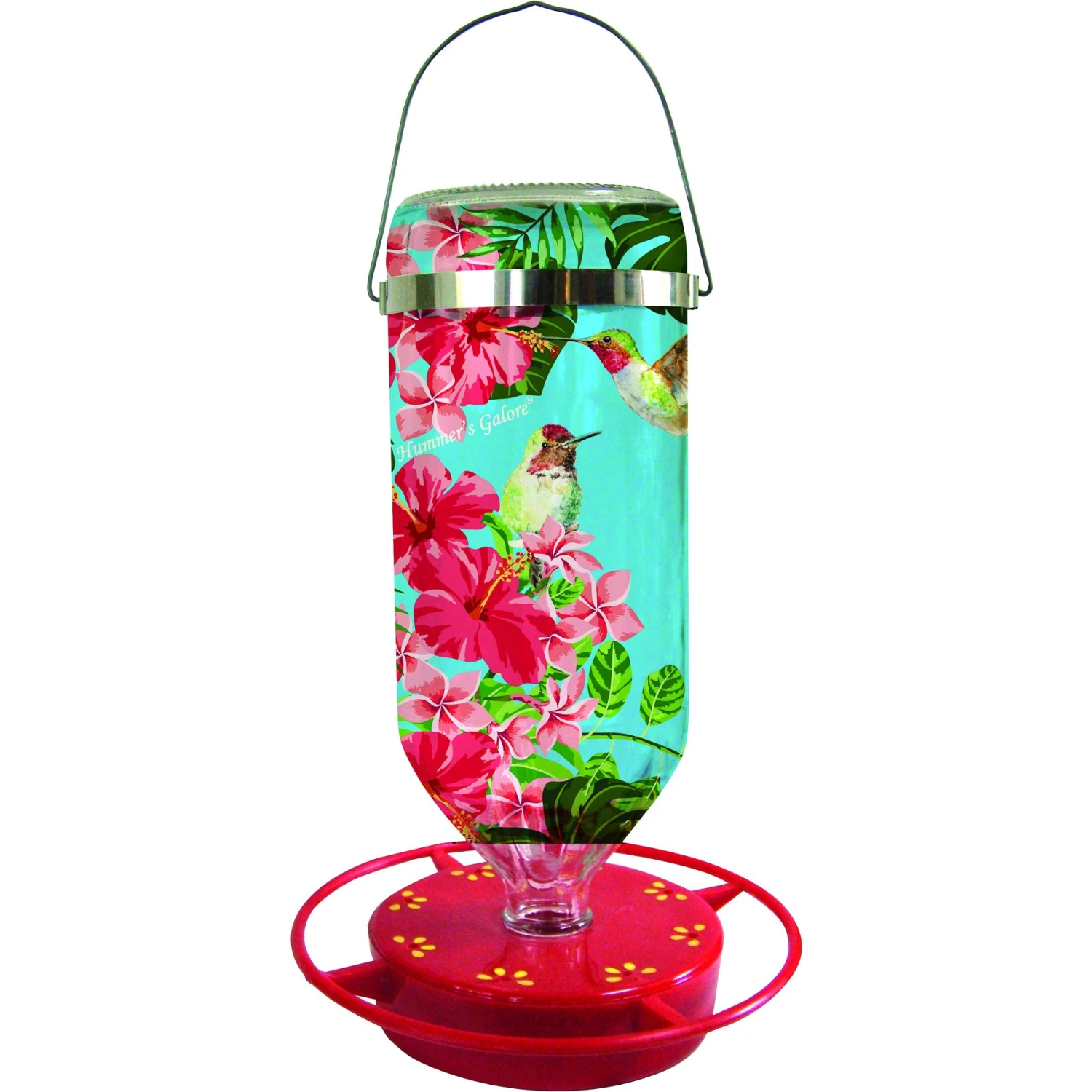 Hummer's Galore Tropical Blue Sky Flower Hummingbird Feeder, 16-oz 3 Hummer's Galore Tropical Blue Sky Flower Hummingbird Feeder, 16-oz