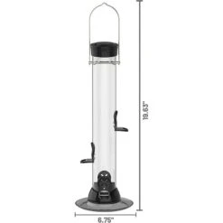 Droll Yankees Onyx Clever Clean Nyjer Bird Feeder, 18-in -Sunny Decor Shop 272807 PT1. AC SS1800 V1613173876