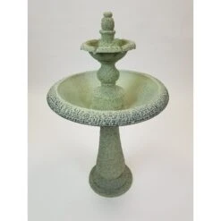 Exaco Tiered Bird Bath, Mint/Pastel Green -Sunny Decor Shop 282215 PT1. AC SS1800 V1617643908