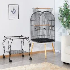 Yaheetech Open Top Rolling Metal Parrot Bird Cage, Black 12 Yaheetech Open Top Rolling Metal Parrot Bird Cage, Black -Sunny Decor Shop 285192 PT1. AC SS1800 V1649938300