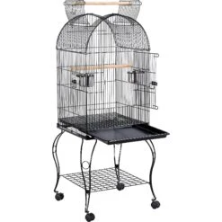 Yaheetech Open Top Rolling Metal Parrot Bird Cage, Black 13 Yaheetech Open Top Rolling Metal Parrot Bird Cage, Black -Sunny Decor Shop 285192 PT2. AC SS1800 V1649903533