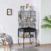 Yaheetech Play Top Detachable Rolling Stand Metal Bird Cage