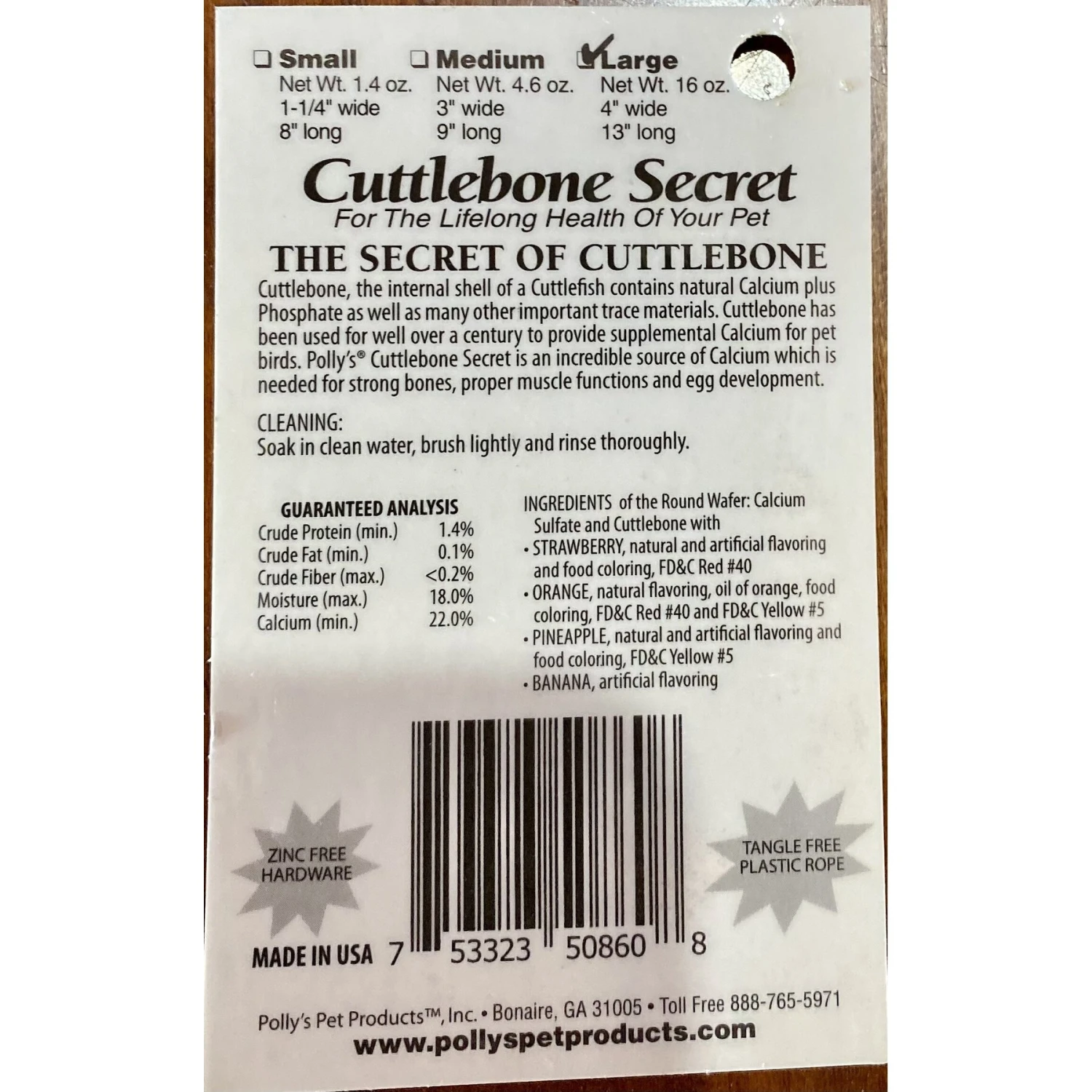 Polly's Pet Products Cuttlebone Secrets Bird Perch 7 Polly's Pet Products Cuttlebone Secrets Bird Perch - Image 5