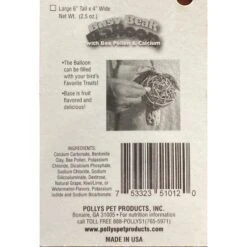 Polly's Pet Products Busy Beak Balloon Bird Perch -Sunny Decor Shop 285409 PT3. AC SS1800 V1618001981