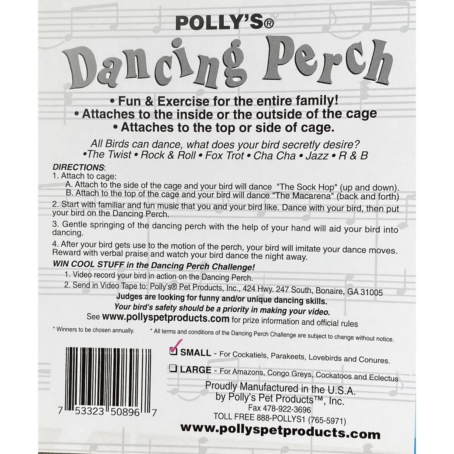 Polly's Pet Products Dancing Bird Perch 6 Polly's Pet Products Dancing Bird Perch - Image 4