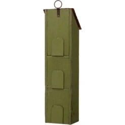 Glitzhome Distressed Solid Wood Birdhouse, Green -Sunny Decor Shop 286503 PT5. AC SS1800 V1663106281