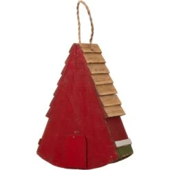 Glitzhome Wood Watermelon Birdhouse, Red -Sunny Decor Shop 286511 PT5. AC SS1800 V1663106162