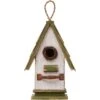 Glitzhome Wood Roof Garden Birdhouse, Green -Sunny Decor Shop 286513 MAIN. AC SS1800 V1663106303