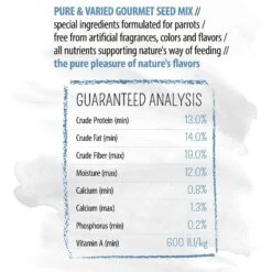 White Mill PURE Parrot Food, 4.4-lb Bag -Sunny Decor Shop 292525 PT3. AC SS1800 V1620702174
