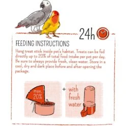 White Mill PURE Papaya Bird Treat Stick, 4.9-oz Box -Sunny Decor Shop 292535 PT3. AC SS1800 V1620689230