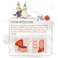 White Mill PURE Apricot Bird Treat Stick, 4.9-oz Box 12 White Mill PURE Apricot Bird Treat Stick, 4.9-oz Box -Sunny Decor Shop 292537 PT3. AC SS1800 V1620694712