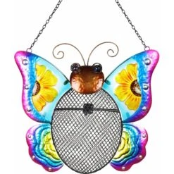 Exhart Metal Mesh Seed Basket Butterfly Bird Feeder -Sunny Decor Shop 300112 PT5. AC SS1800 V1635475083