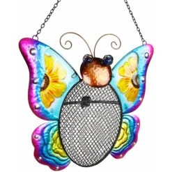 Exhart Metal Mesh Seed Basket Butterfly Bird Feeder -Sunny Decor Shop 300112 PT6. AC SS1800 V1635455779