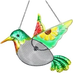 Exhart Metal Mesh Basket Hummingbird Bird Feeder -Sunny Decor Shop 300116 PT7. AC SS1800 V1635437489