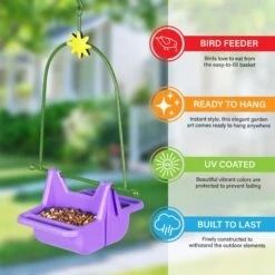 Exhart 2-Piece Hanging Basket Bird Feeder -Sunny Decor Shop 300124 PT2. AC SS1800 V1694548888