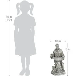 Exhart Saint Francis Garden Statue Bird Feeder 13 Exhart Saint Francis Garden Statue Bird Feeder -Sunny Decor Shop 300127 PT2. AC SS1800 V1661831939