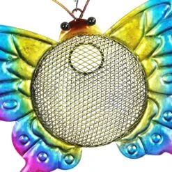 Exhart Solar Hanging Metal Mesh Butterfly Bird Feeder -Sunny Decor Shop 300139 PT7. AC SS1800 V1628904729