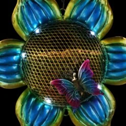 Exhart Solar Hanging Metal Mesh Flower Bird Feeder -Sunny Decor Shop 300143 PT4. AC SS1800 V1666185501