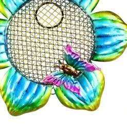 Exhart Solar Hanging Metal Mesh Flower Bird Feeder -Sunny Decor Shop 300143 PT5. AC SS1800 V1666136260