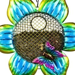 Exhart Solar Hanging Metal Mesh Flower Bird Feeder -Sunny Decor Shop 300143 PT6. AC SS1800 V1666189278