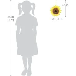 Exhart Sunflower Hanging Bird House -Sunny Decor Shop 300167 PT2. AC SS1800 V1635448311