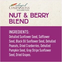 Colorful Companions Nut + Berry Blend Premium Wild Bird Food, 20-lb Bag -Sunny Decor Shop 301597 PT3. AC SS1800 V1629494810