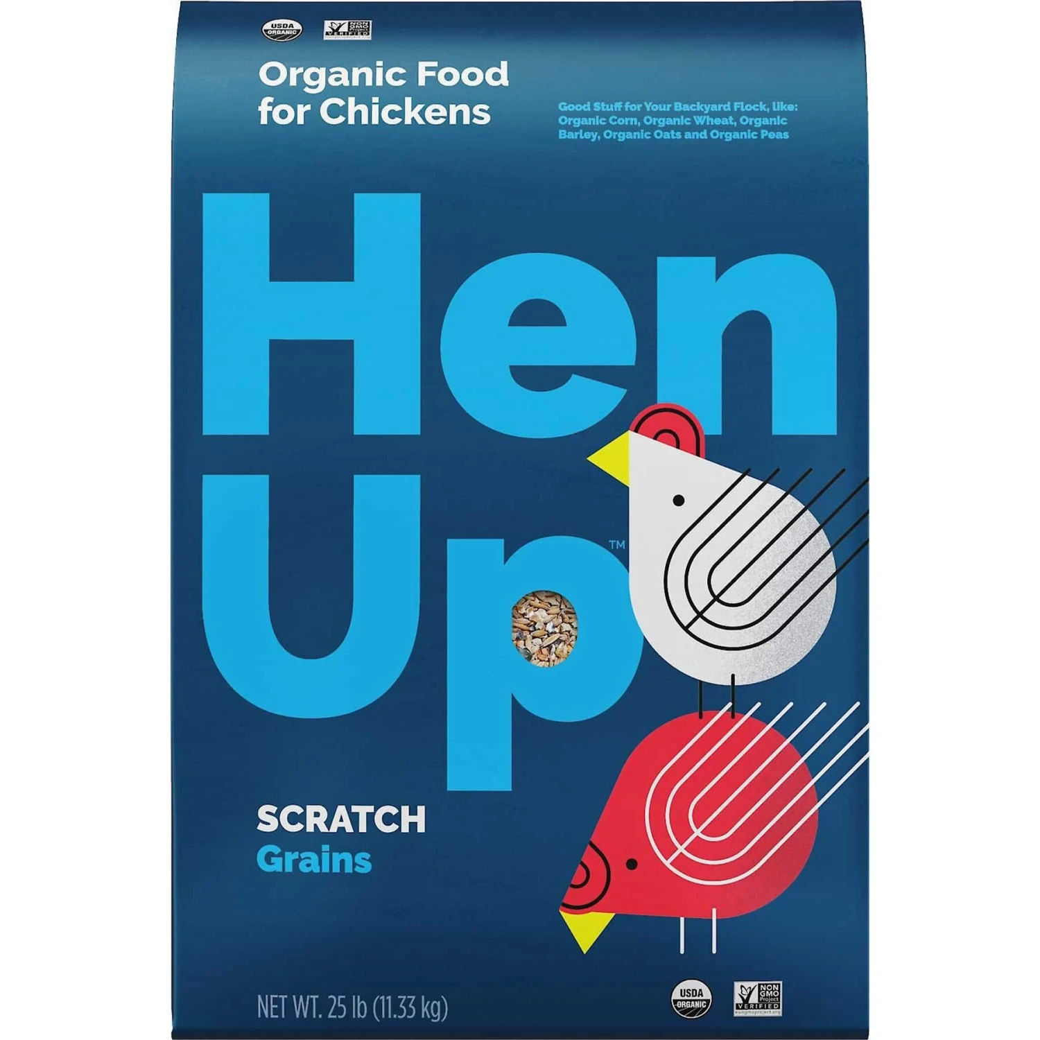 Hen Up Scratch Grains Organic Chicken Food, 25-lb Bag & Hen Up Layer Pellets Organic Chicken Food, 25-lb Bag 4 Hen Up Scratch Grains Organic Chicken Food, 25-lb Bag & Hen Up Layer Pellets Organic Chicken Food, 25-lb Bag - Image 2