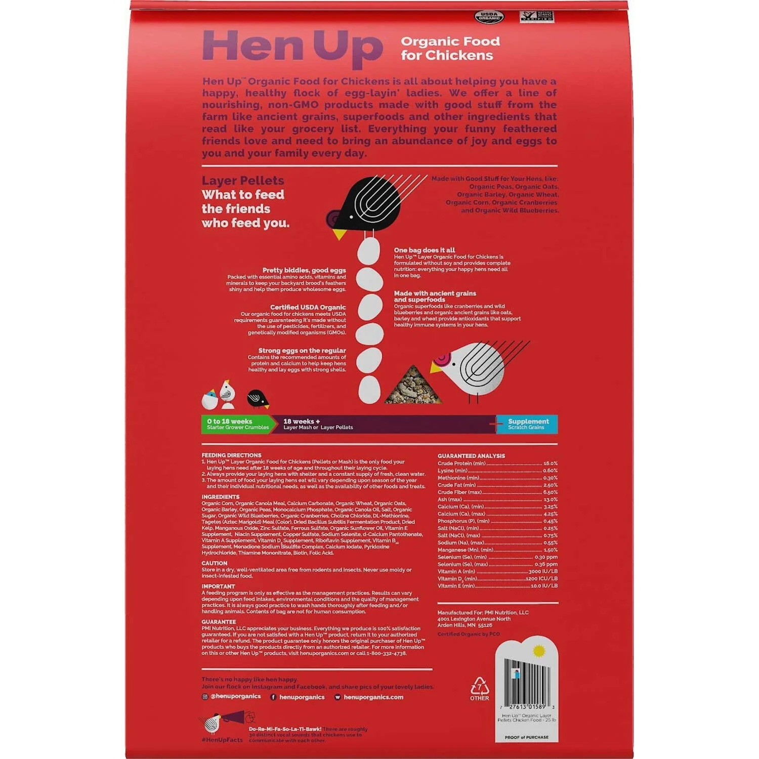 Hen Up Scratch Grains Organic Chicken Food, 25-lb Bag & Hen Up Layer Pellets Organic Chicken Food, 25-lb Bag 8 Hen Up Scratch Grains Organic Chicken Food, 25-lb Bag & Hen Up Layer Pellets Organic Chicken Food, 25-lb Bag - Image 6