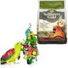 Higgins Safflower Gold Natural Mix Conure & Cockatiel Food & SunGrow Bird Chew Toy, Medium & Large Parrot Foraging Blocks For Cage -Sunny Decor Shop 301966 MAIN. AC SS1800 V1622815648